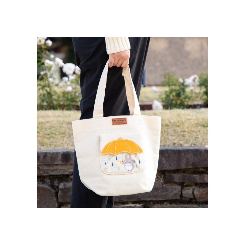 Ghibli - Mon voisin Totoro - Sac à main avec étui Totoro avec un parapluie - flash vidéo