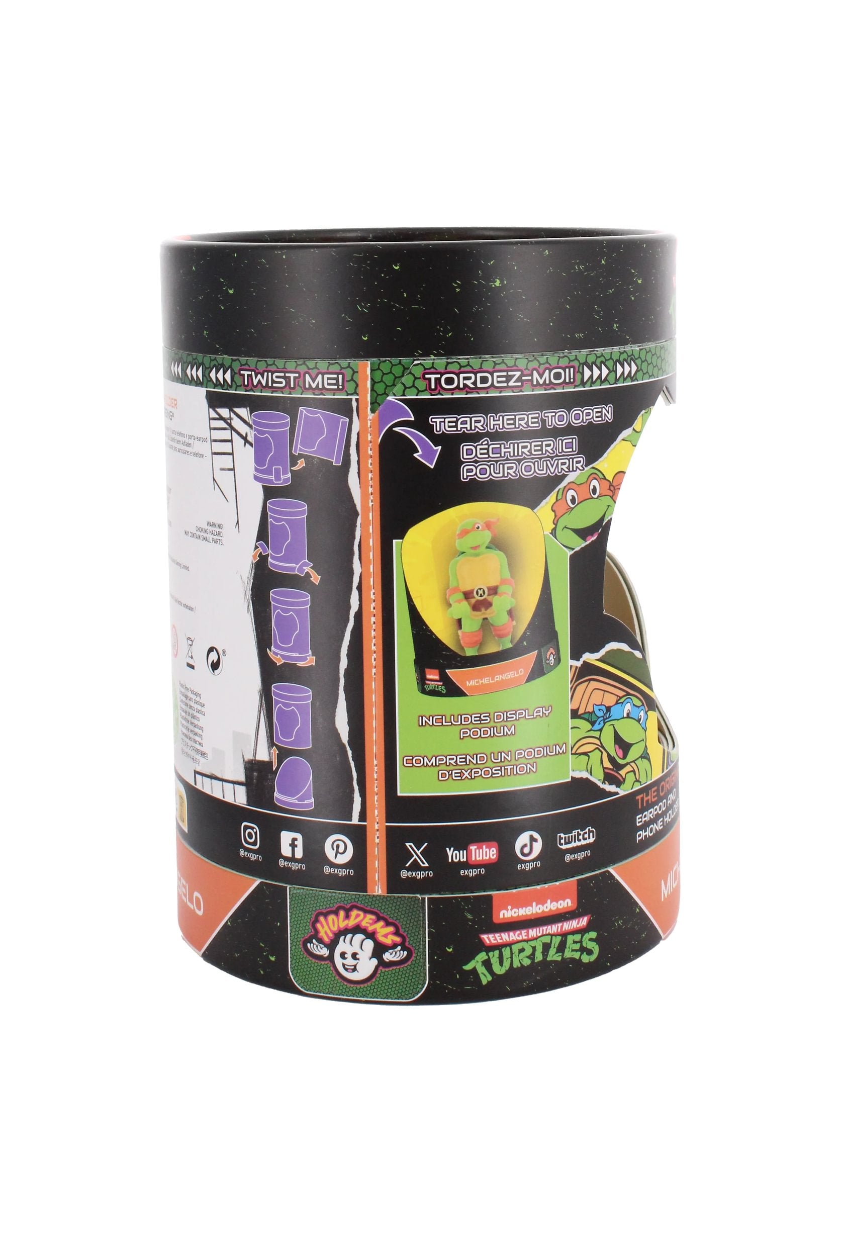 Cable Guys Holdems - Teenage Mutant Ninja Turtles - Support pour écouteurs et téléphone Michaelangelo - flash vidéo