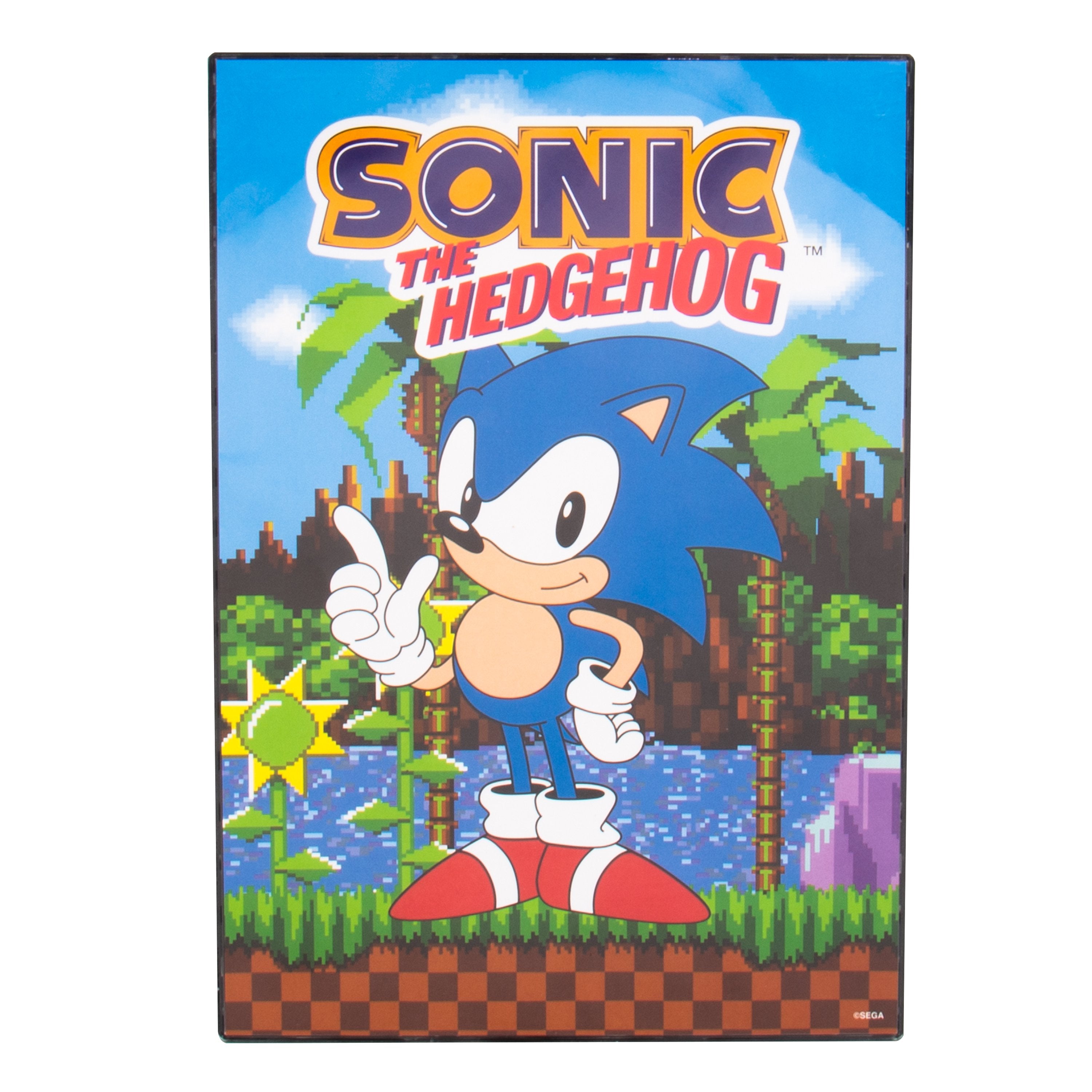 Sonic the Hedgehog - Affiche lumineuse - flash vidéo