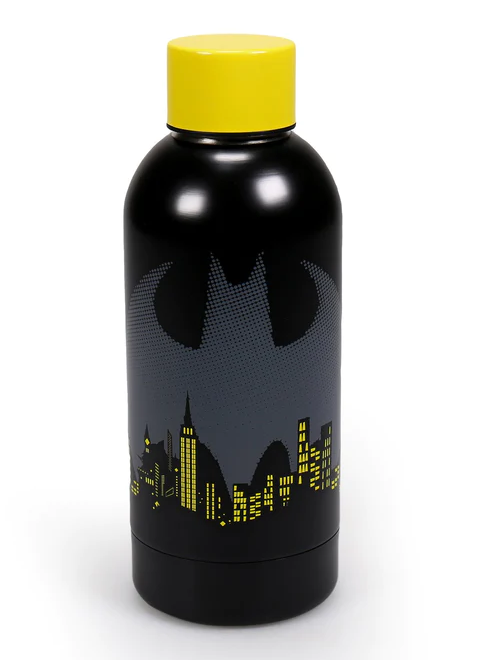 DC Comics - Bouteille d'eau en métal Gotham City 400ml - flash vidéo