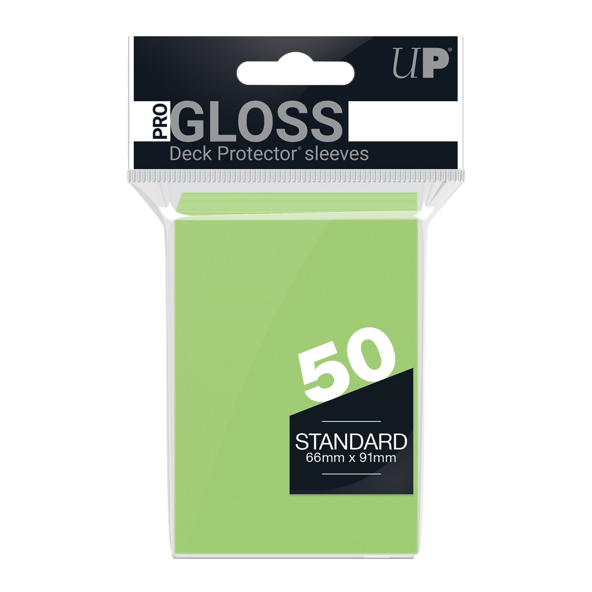 Ultra Pro - PRO-Gloss Sachet de 50 protèges cartes standard Vert citron (66 x 91 mm) - flash vidéo