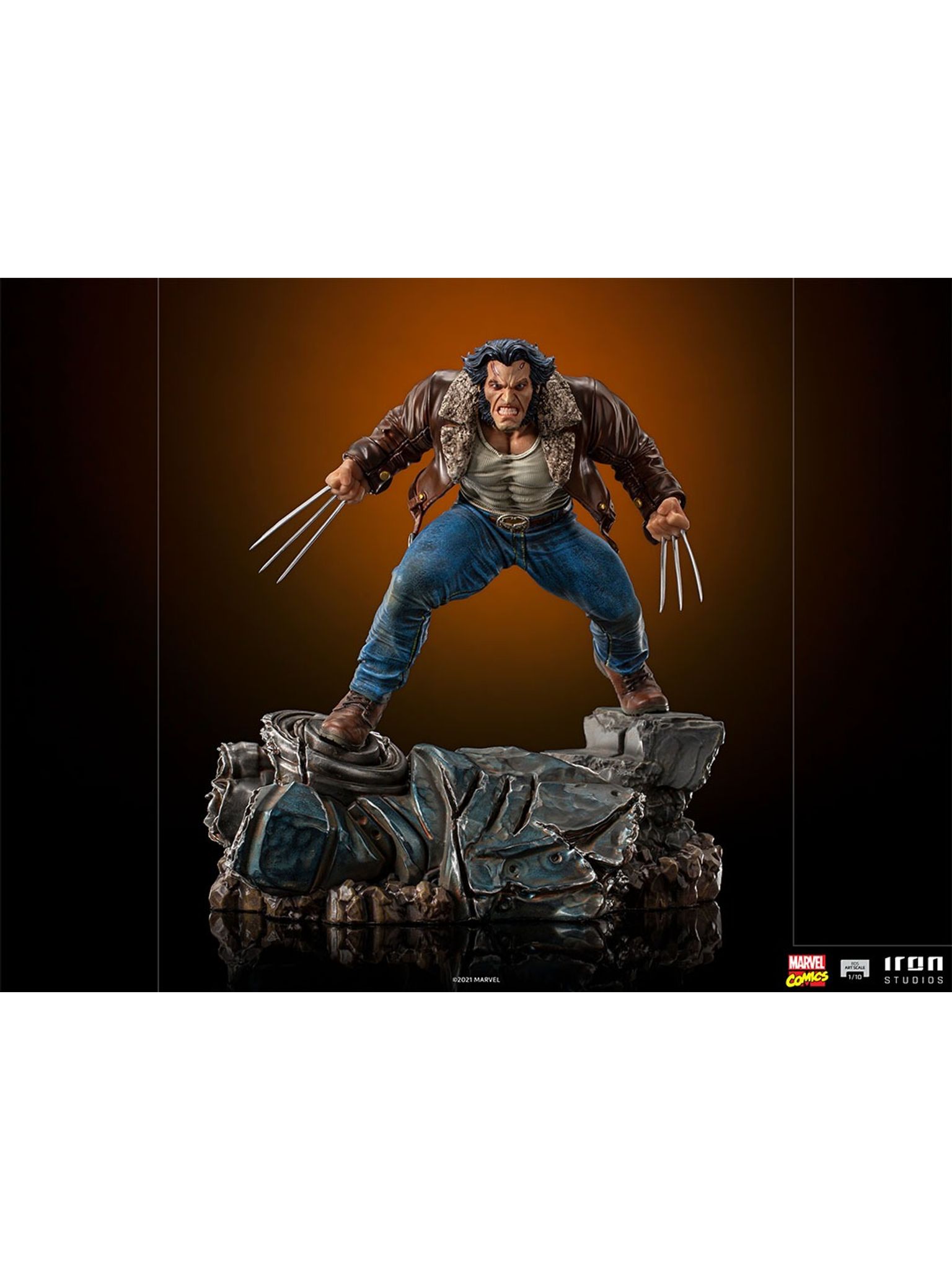 Iron Studios - BDS Arts Scale 1/10 - Marvel - X-Men Marvel Comics - Logan Statue 20cm - flash vidéo