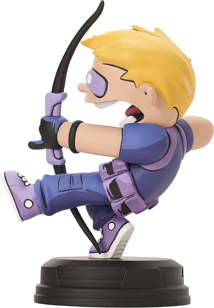 Diamond Select Toys - Marvel Animated Style - Hawkeye Statue 12cm - flash vidéo