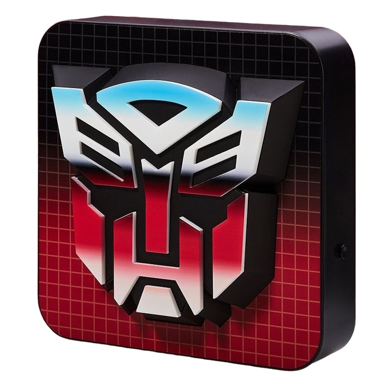 Transformers - Lampe de bureau / Applique murale 3D Autobots Logo - flash vidéo