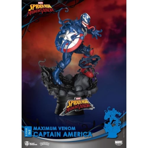 Marvel - Diorama-65 Maximum Venom Capitaine America - flash vidéo