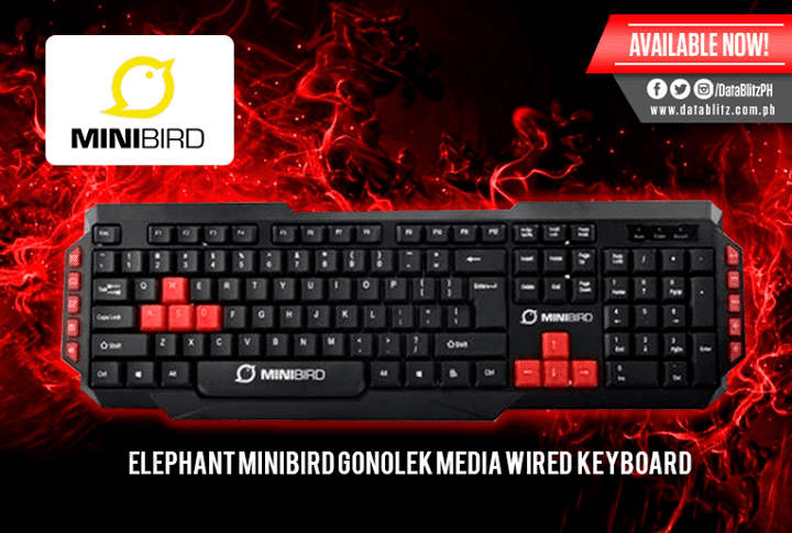 MiniBird Gonolek Wired Keyboard Azerty BE - flash vidéo