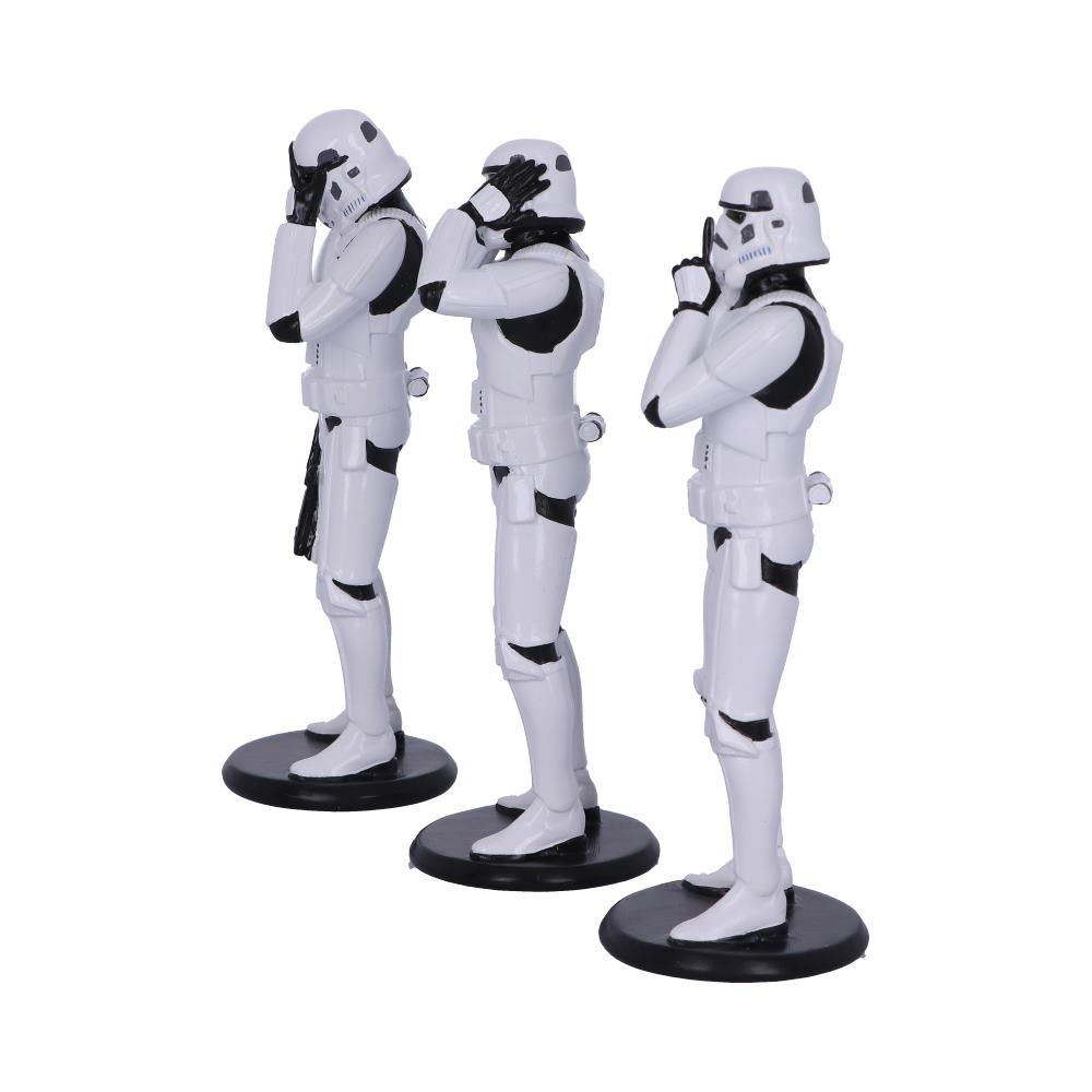 Les Trois Sages Stormtroopers Figurines 14cm - flash vidéo