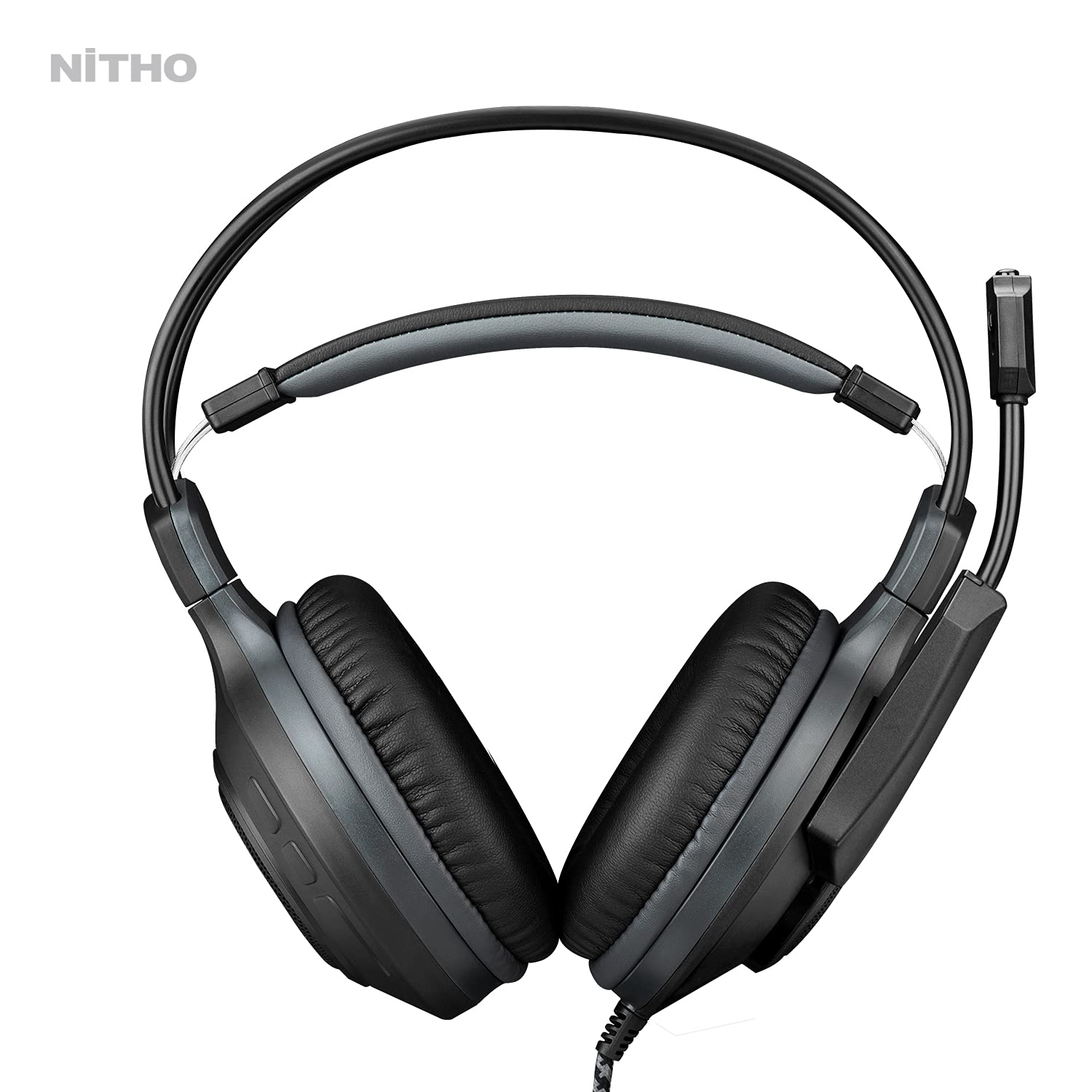 Nitho - Casque de jeu stéréo filaire Atlas 7.1 Noir pour PC, PS4/PS5, Xbox One, Xbox Series S|X, Nintendo Switch - flash vidéo