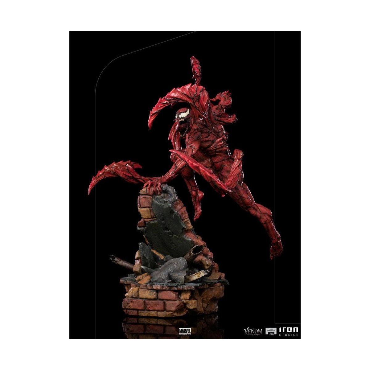 Iron Studios - BDS Arts Scale 1/10 - Marvel - Venom: Let There Be Carnage - Carnage Statue 30cm - flash vidéo