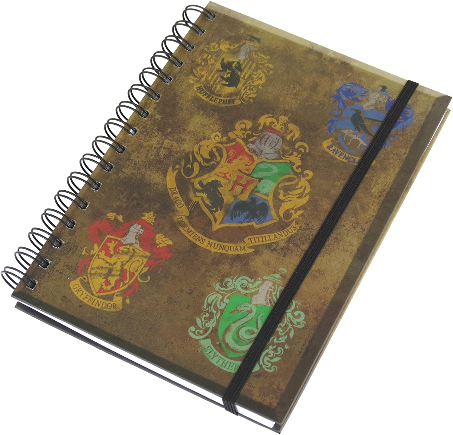 Harry Potter - Hogwarts Crests A5 Wiro Notebook - flash vidéo