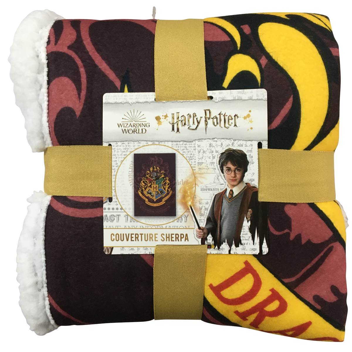 Harry Potter - Plaid Sherpa Blason de Poudlard - flash vidéo