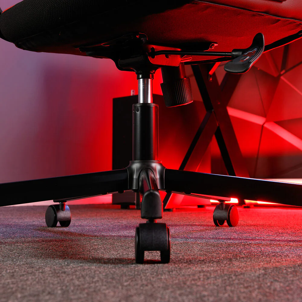 X Rocker - Chaise de jeu compacte Helix Rouge - flash vidéo