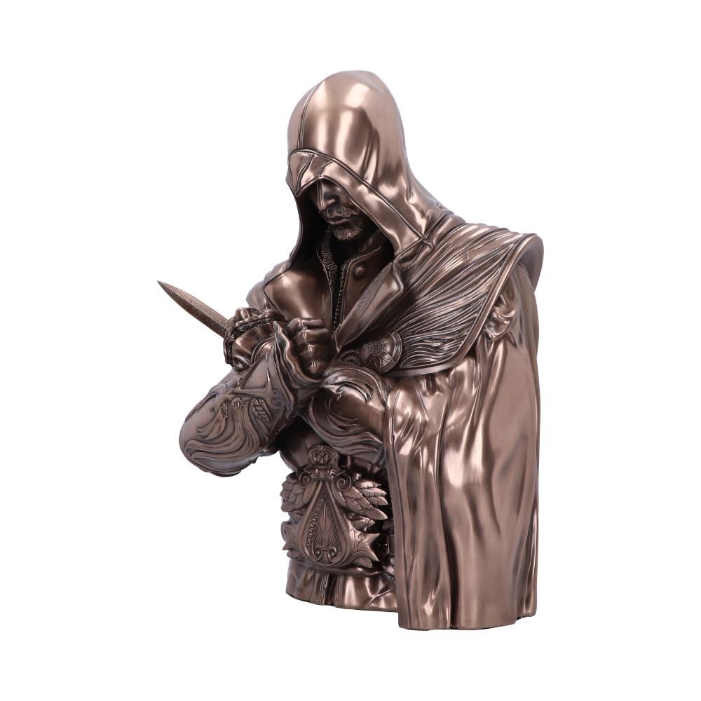 Assassin's Creed - Boîte en forme de buste de Ezio Auditore da Firenze (Finition en bronze) 30cm - flash vidéo