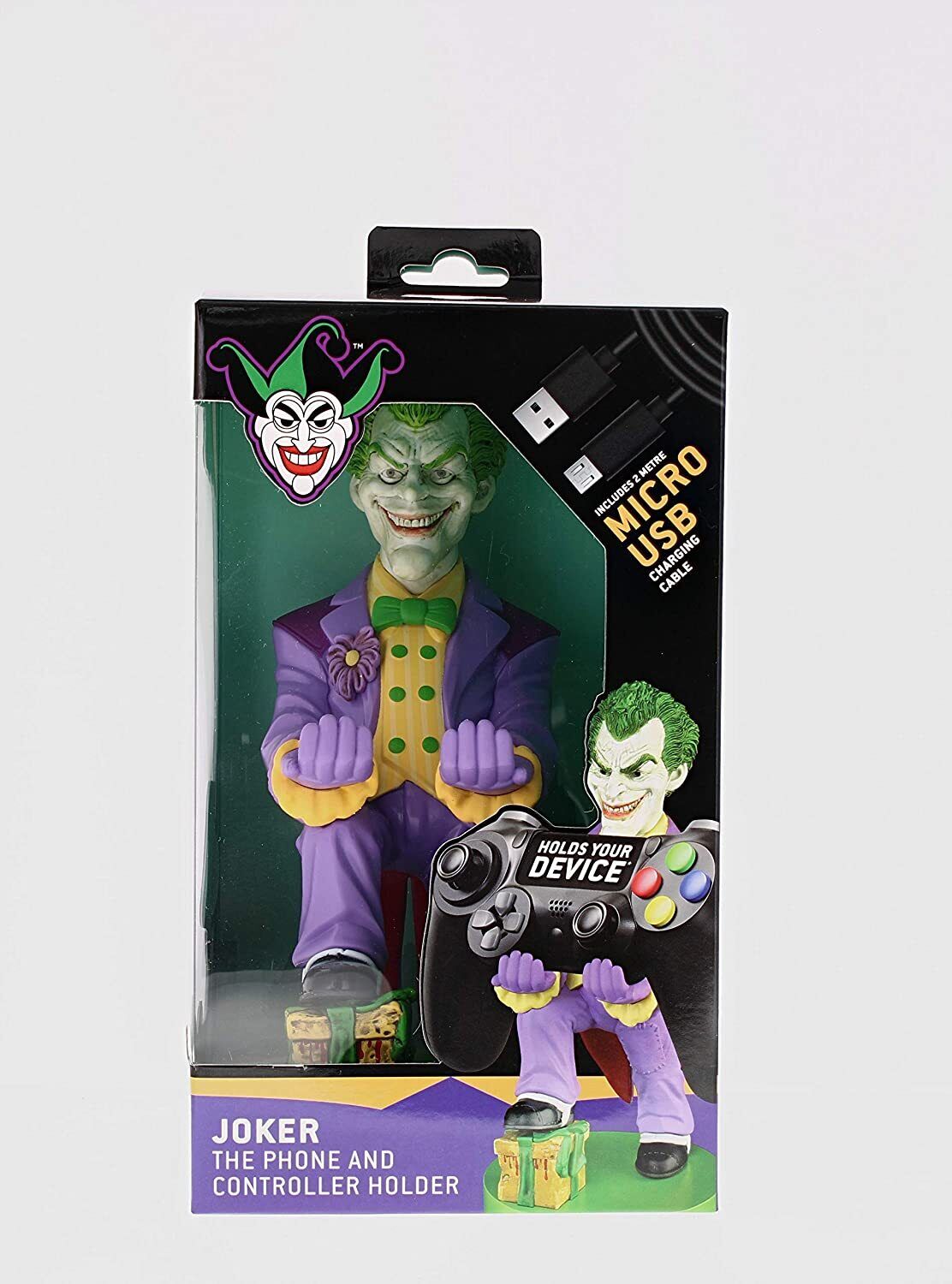 Cable Guys - DC Comics - The Joker Support Chargeur pour Téléphone et Manette - flash vidéo