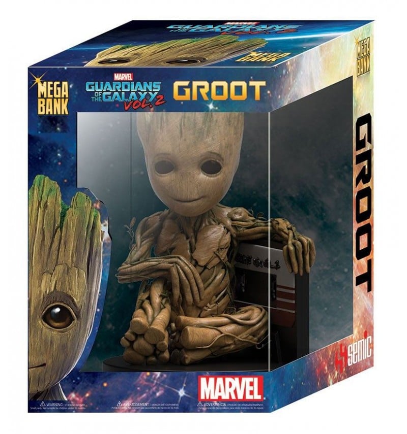 Marvel Guardians of the Galaxy 2 - Bébé Groot Méga Tirelire - flash vidéo