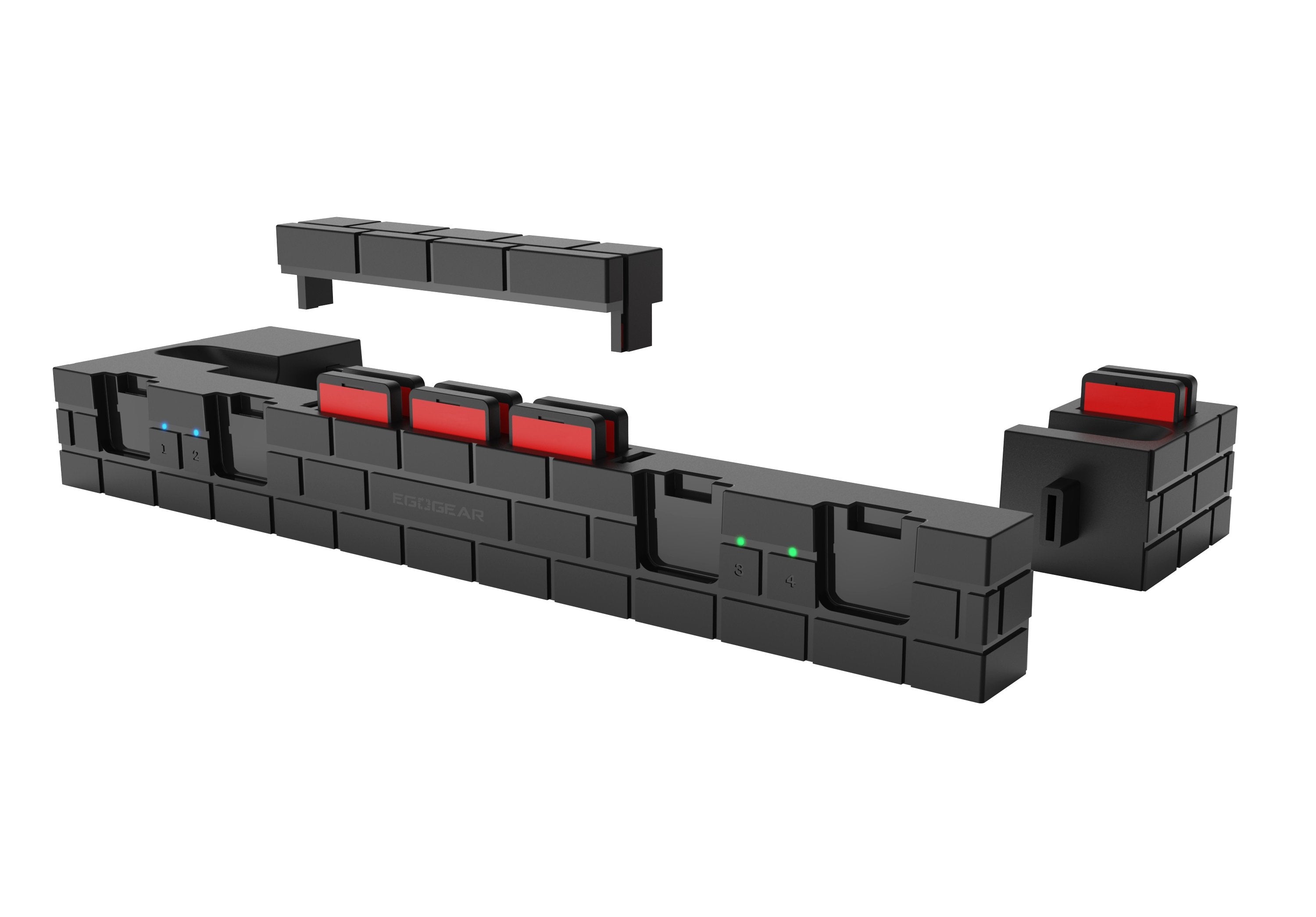 EgoGear - Station de charge et de stockage SCH30 noire pour Nintendo Switch & Switch OLED - flash vidéo