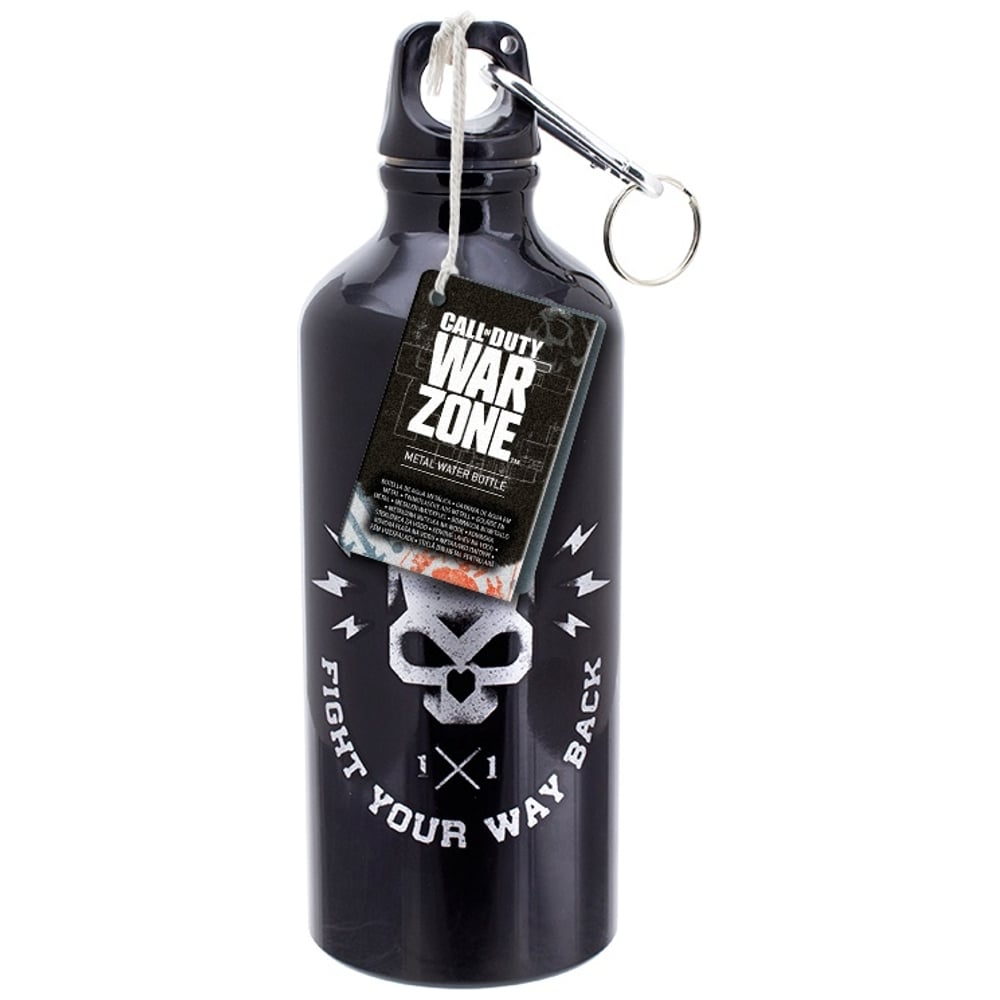 Call of Duty Warzone - Bouteille d'Eau en Métal Noire - flash vidéo