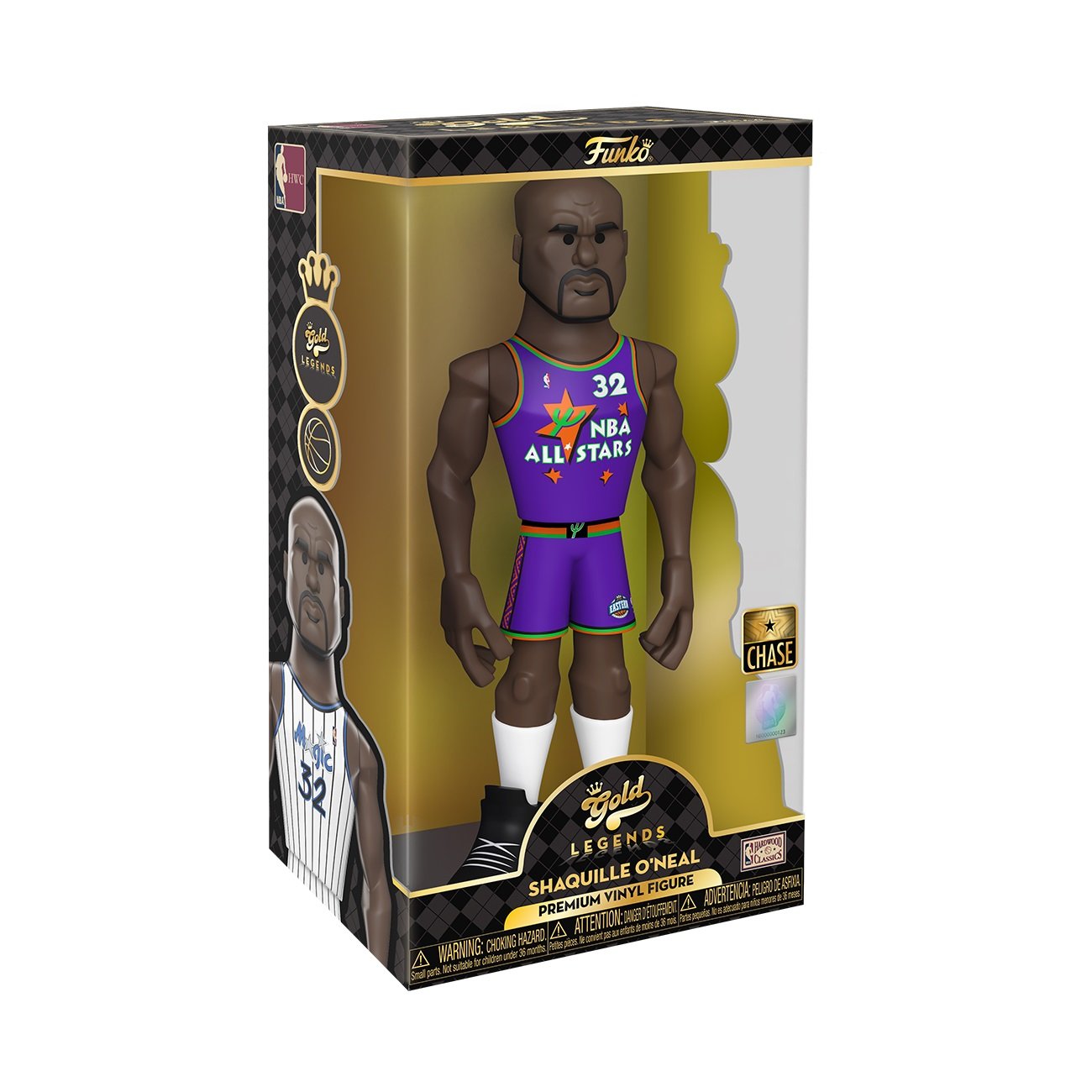 Funko Gold Legends: NBA Magic - Shaquille O'Neal 12" Premium Vinyl Figure (with Chase) ENG Merchandising - flash vidéo
