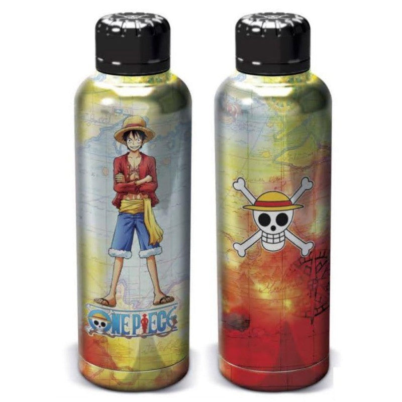 Stor Young Adult - One Piece - Bouteille Isotherme en Acier Inoxydable - Monkey D. Luffy - 515 ML - flash vidéo