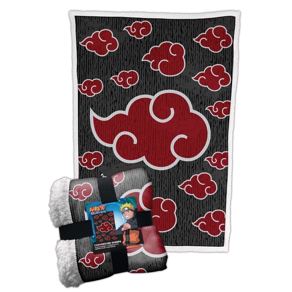 Naruto Shippuden - Plaid Sherpa Akatsuki (100x150cm) - flash vidéo