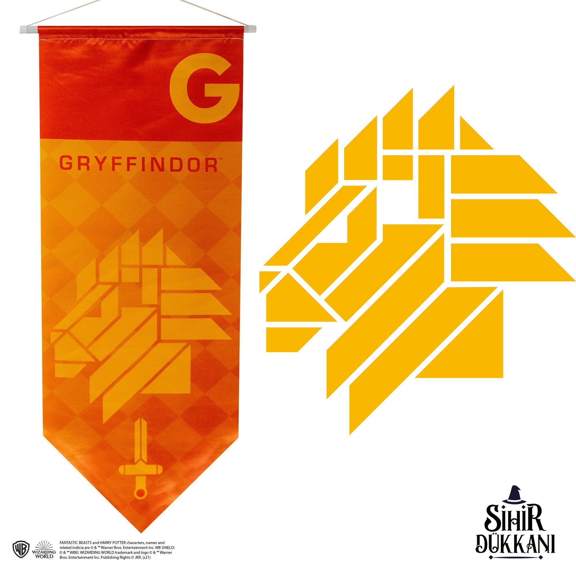 Wizarding World - Harry Potter - Fanion - Gryffondor - flash vidéo