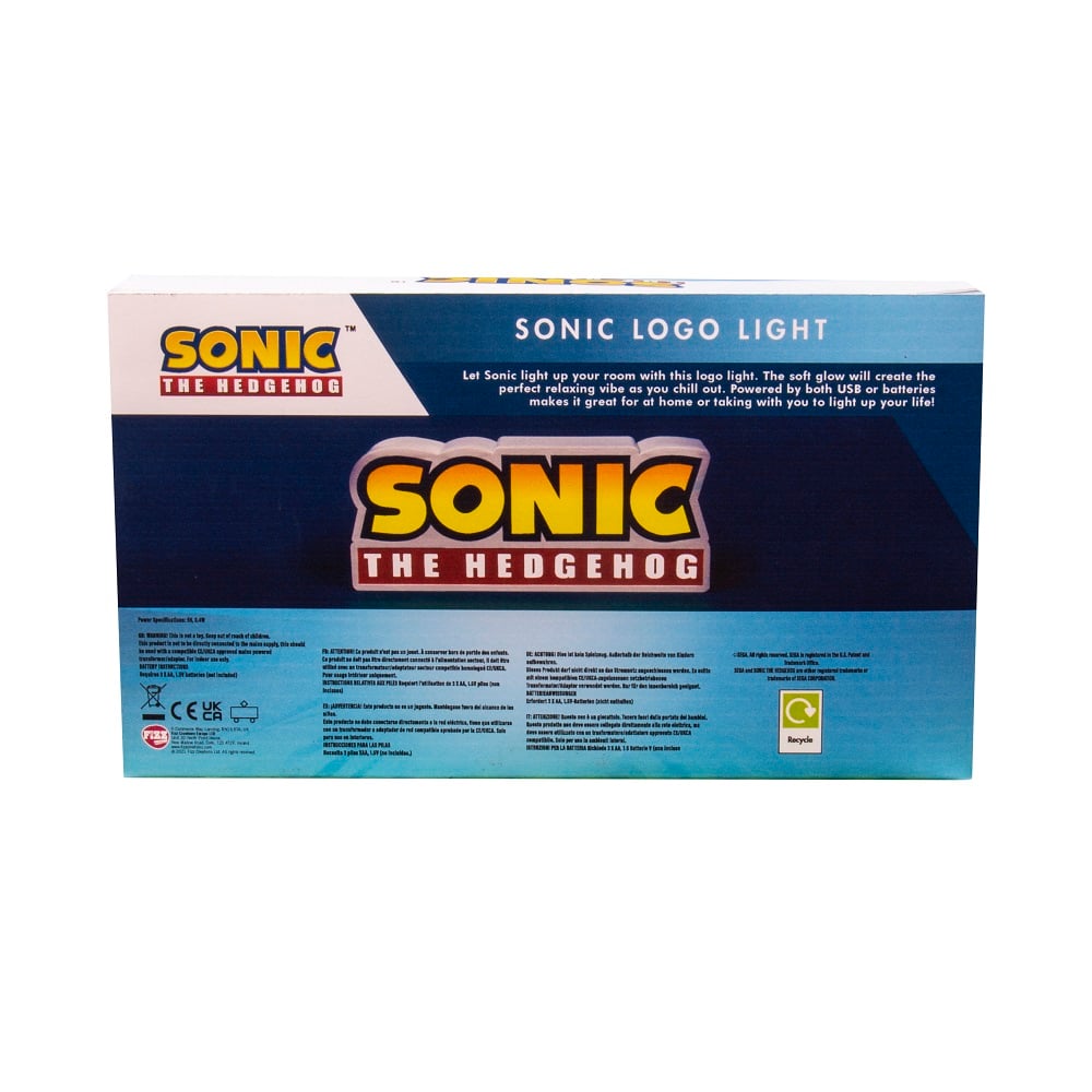Sonic the Hedgehog - Lampe logo - flash vidéo