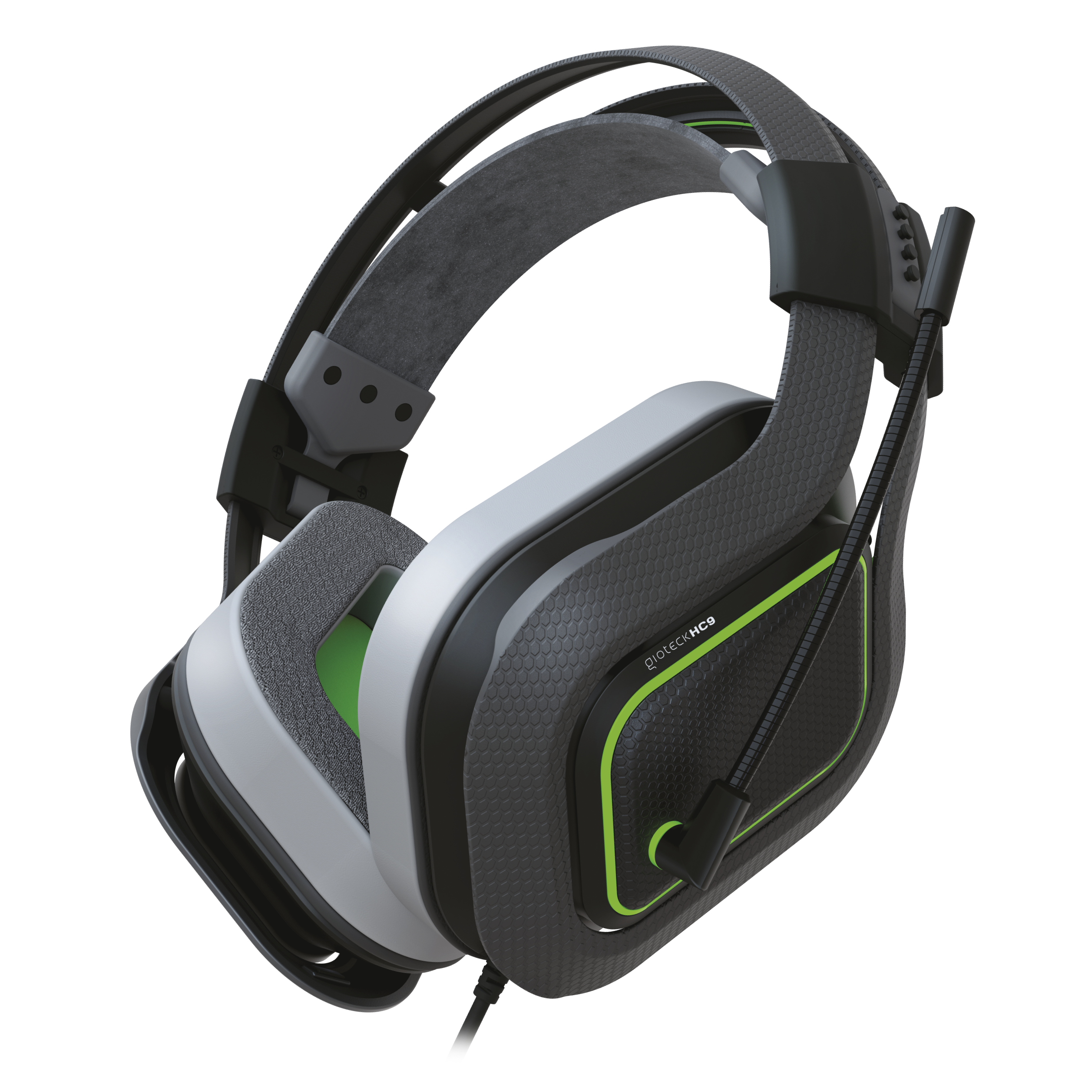Gioteck - Casque de jeu stéréo filaire HC-9 pour Xbox, PS5, PS4, PC, Switch, Mac et Mobile - flash vidéo