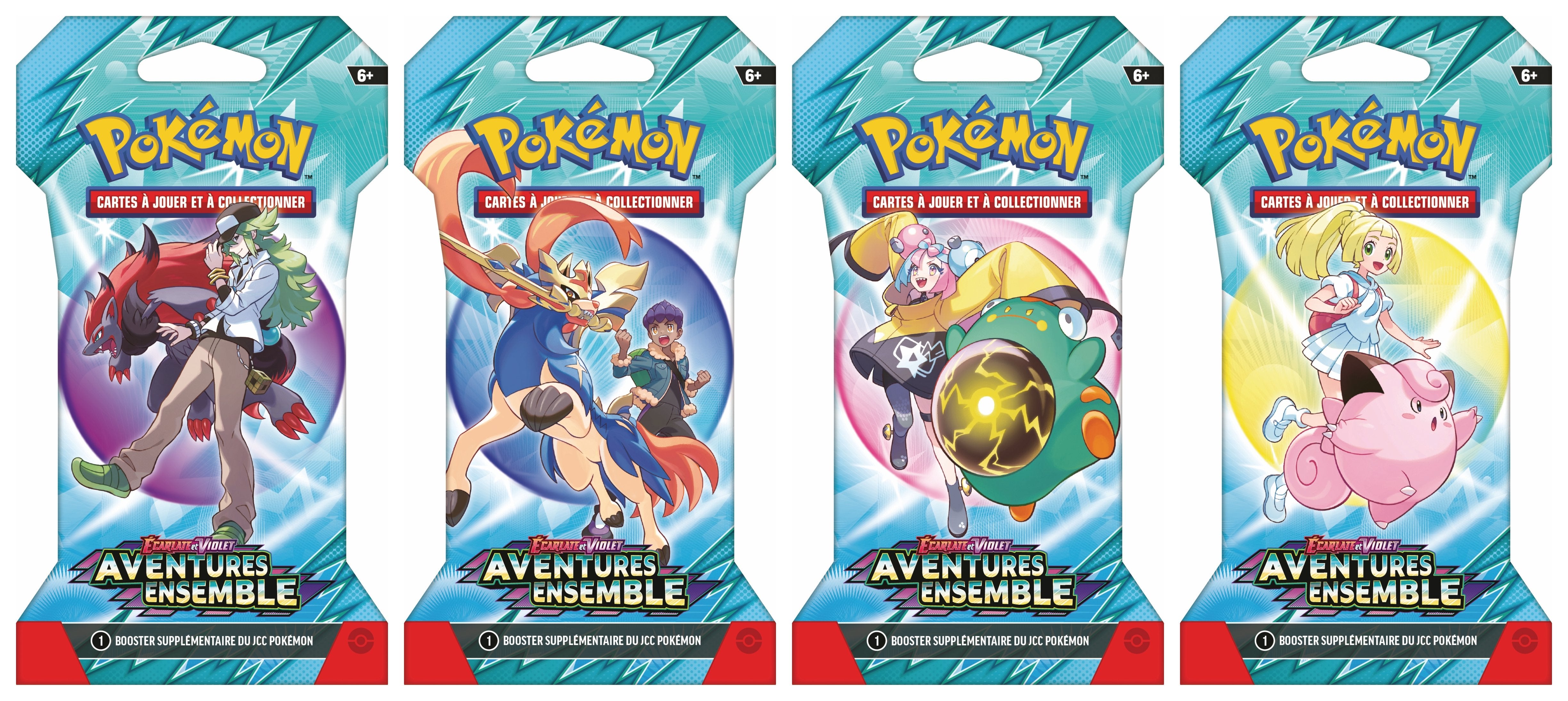 Pokémon JCC - Écarlate et Violet - Pack de Booster Blister EV09 Aventures Ensemble (1 Booster aléatoire) - flash vidéo