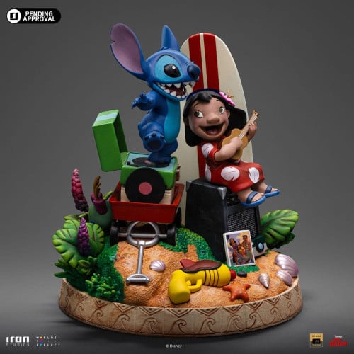 Iron Studios - Deluxe Art Scale 1/10 - Disney Classics - Lilo et Stitch Statue 20cm - flash vidéo