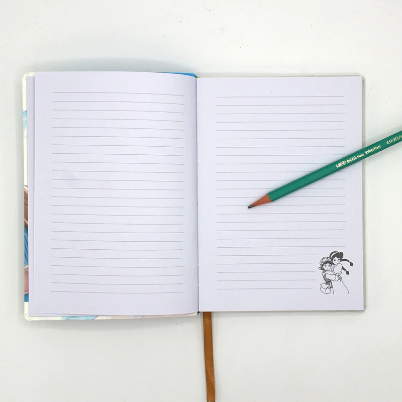 Ghibli - Le Château dans le ciel - Carnet de notes à couverture Sheeta et Pazu - flash vidéo
