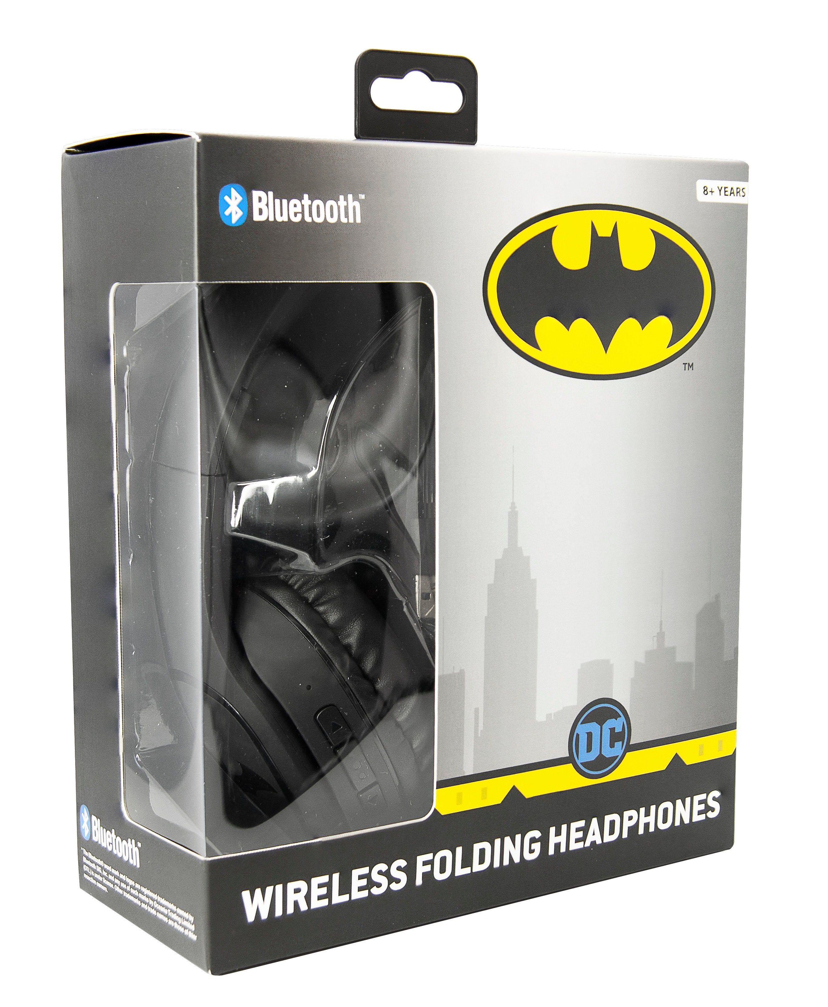 Batman - Casque sans fil pliable Chevalier Noir - flash vidéo