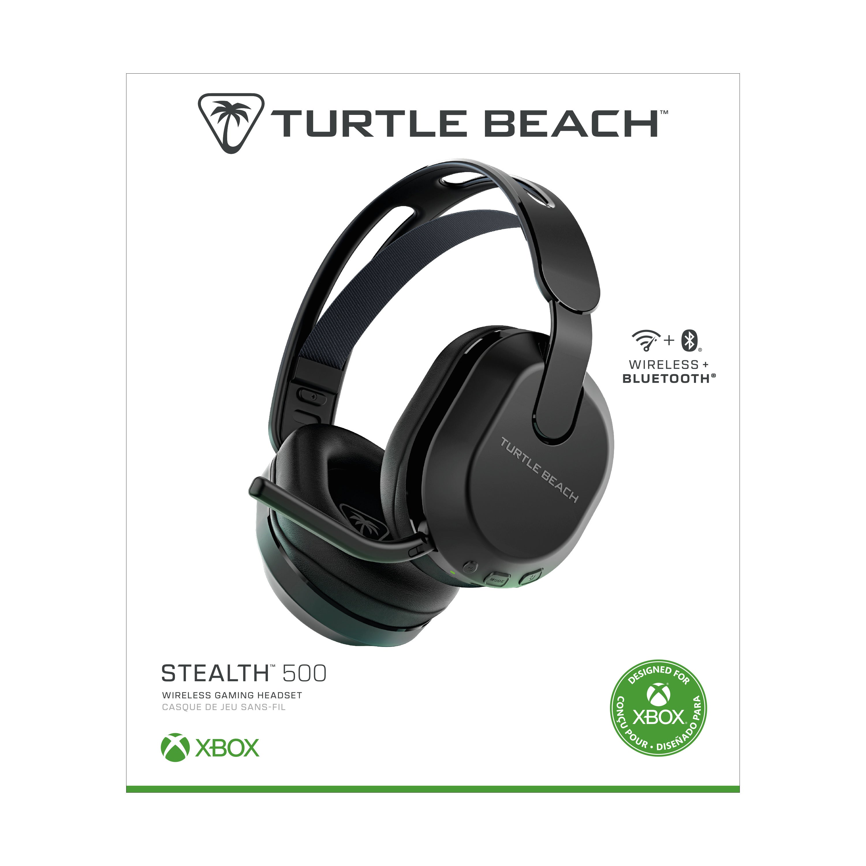 Turtle Beach - Casque de jeu sans fil Stealth 500X Noir pour Xbox Series, Xbox One, Switch, PC et Mobile - flash vidéo