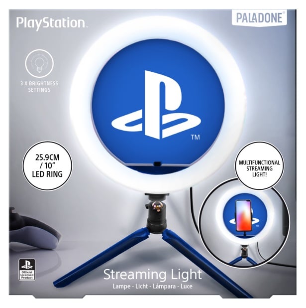 PlayStation - Lampe de streaming avec support pour téléphone - flash vidéo