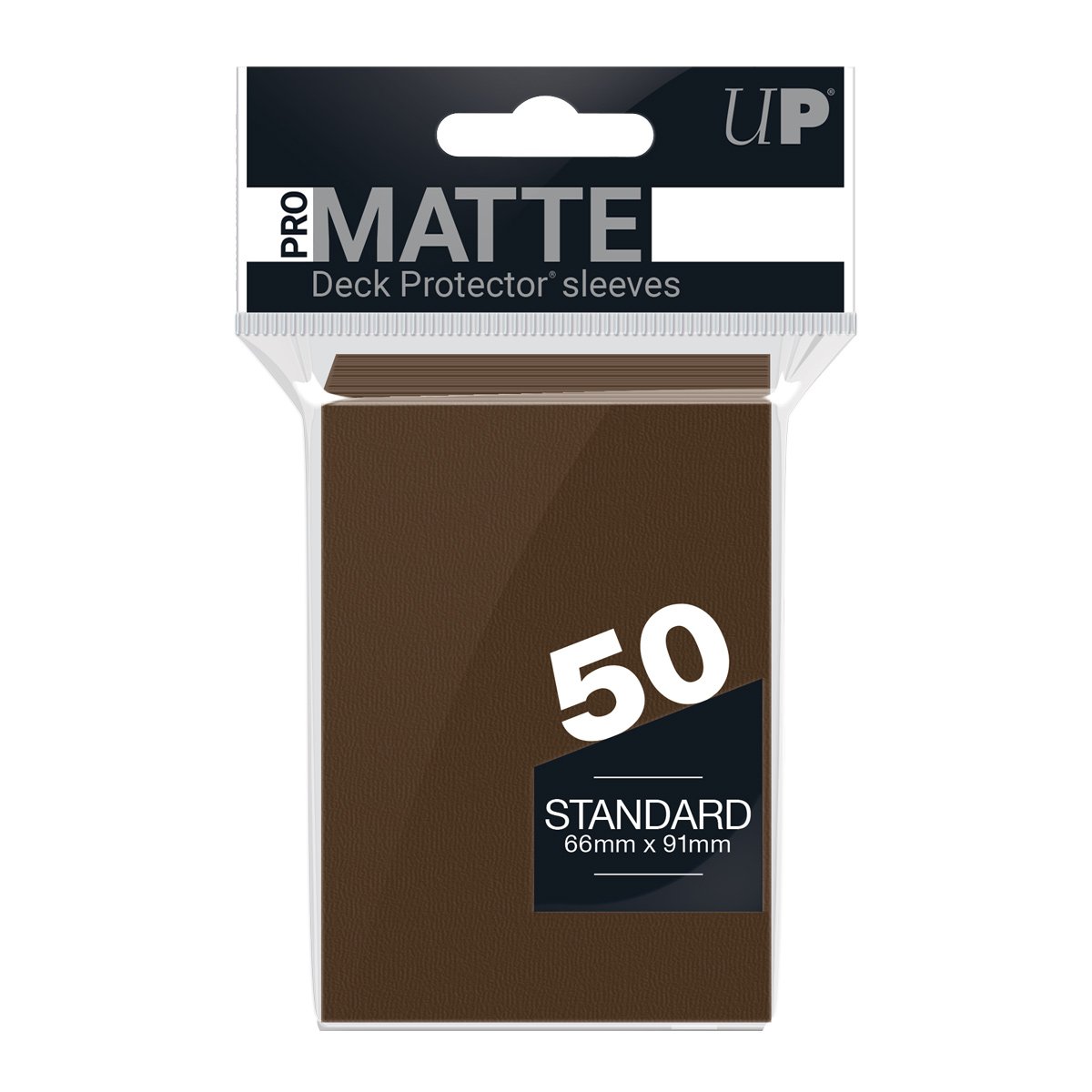 Ultra Pro - PRO-Matte Sachet de 50 protèges cartes standard Marron (66 x 91 mm) - flash vidéo