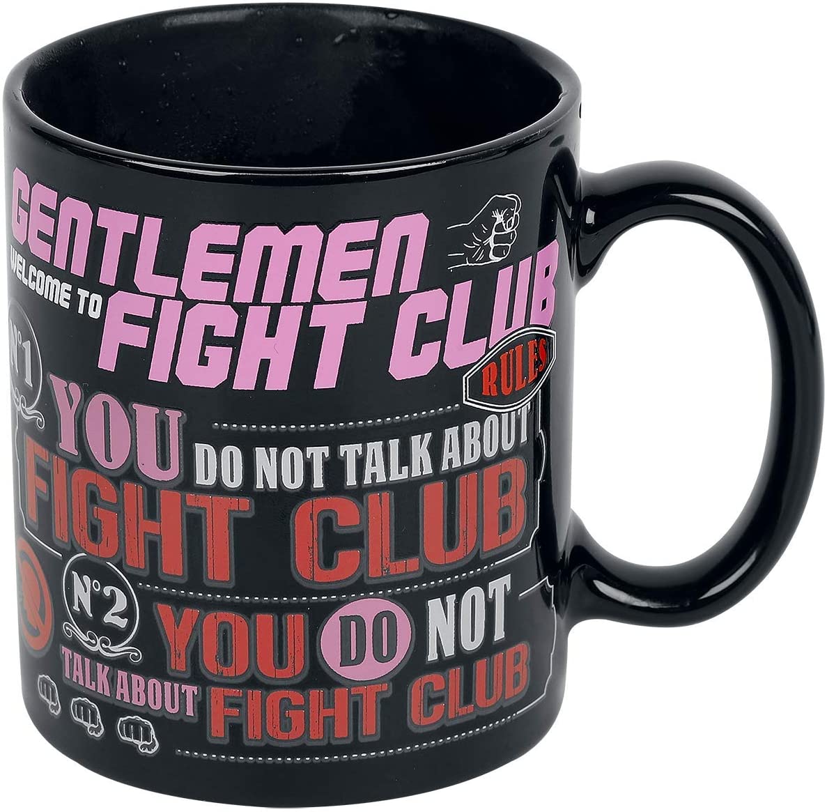 Fight Club - Rules Heat Change Mug - flash vidéo