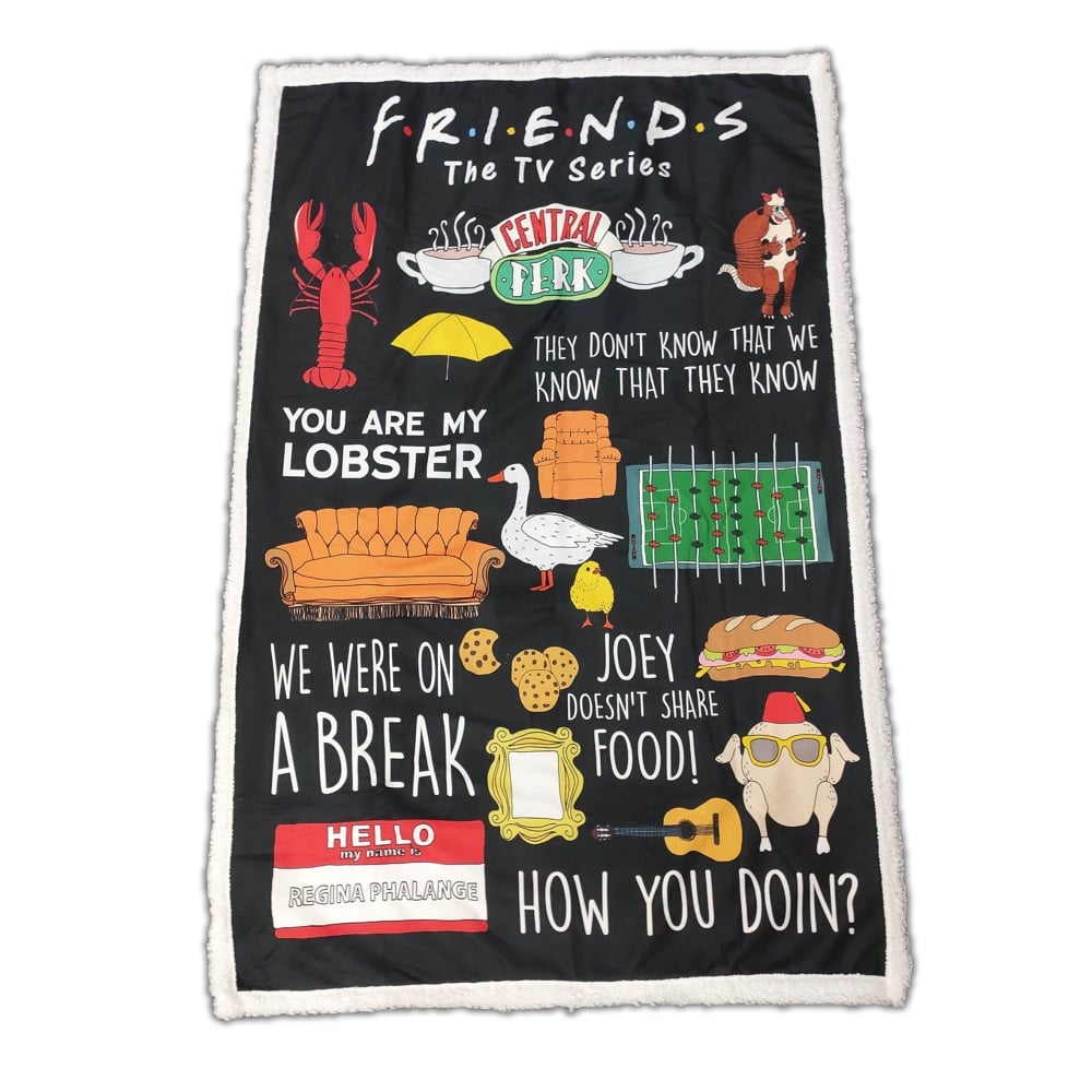 Friends - Plaid Sherpa (100x150cm) - flash vidéo