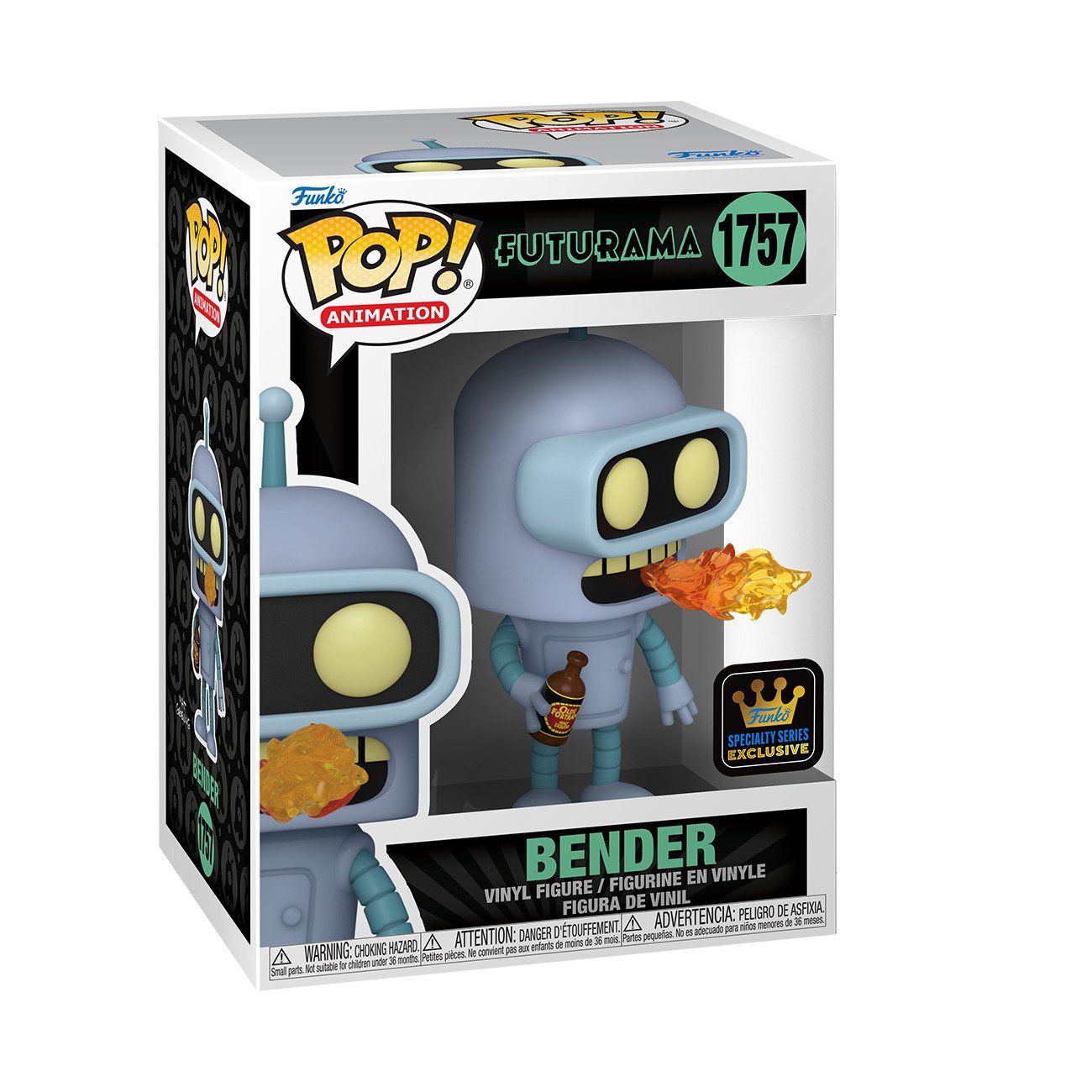 Funko Pop! Animation: Futurama - Bender (Chance of Glow in the Dark Chase Special Edition) - flash vidéo