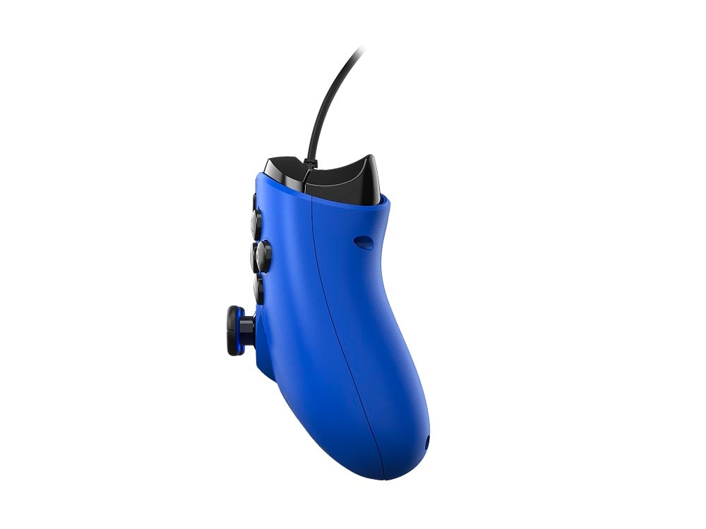 EgoGear - Manette filaire SC10 bleue avec port audio pour casque pour PS4, PS3 et PC - flash vidéo
