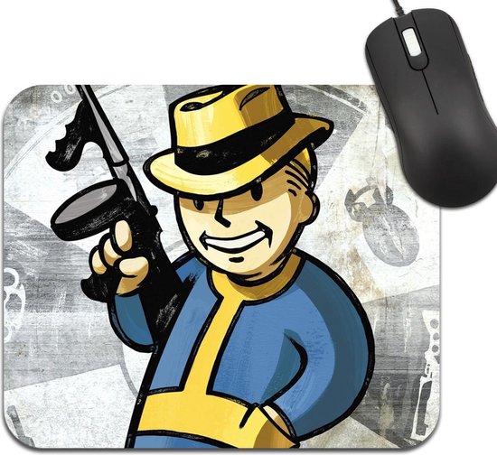 Fallout 4 Logo Mouse Mat - flash vidéo