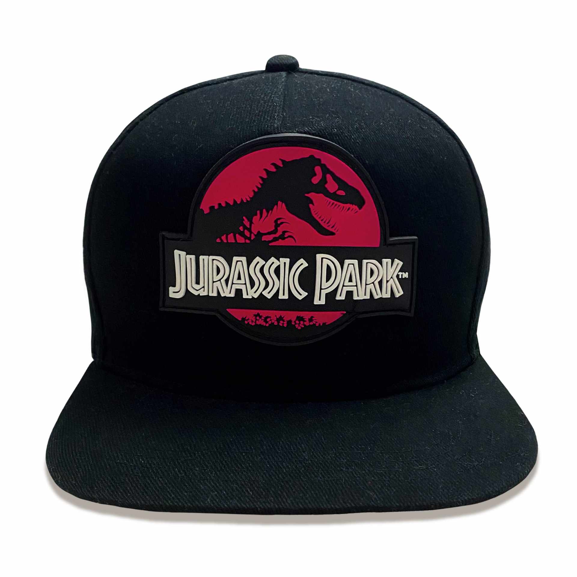 Jurassic Park - Casquette Snapback Noire Logo Rouge - flash vidéo