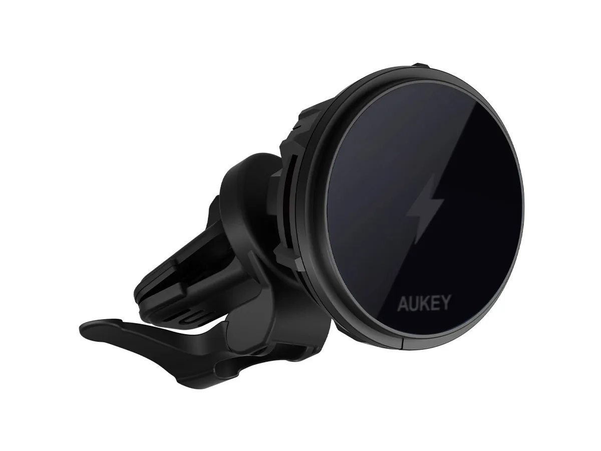 Aukey - Chargeur magnétique 15W sans fil MagLink Freeze Support de téléphone Qi2 - flash vidéo