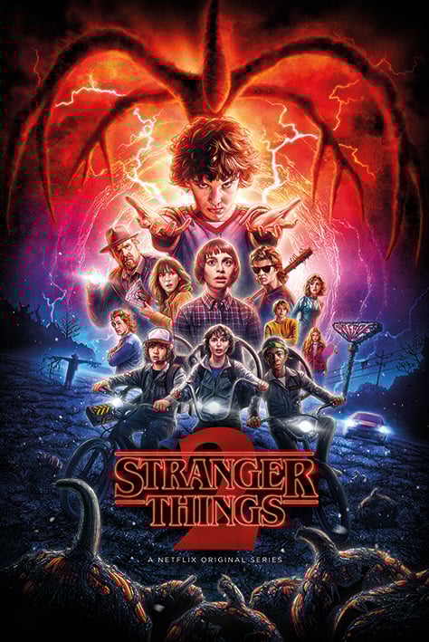 Stranger Things - Saison 2 Maxi Poster - flash vidéo