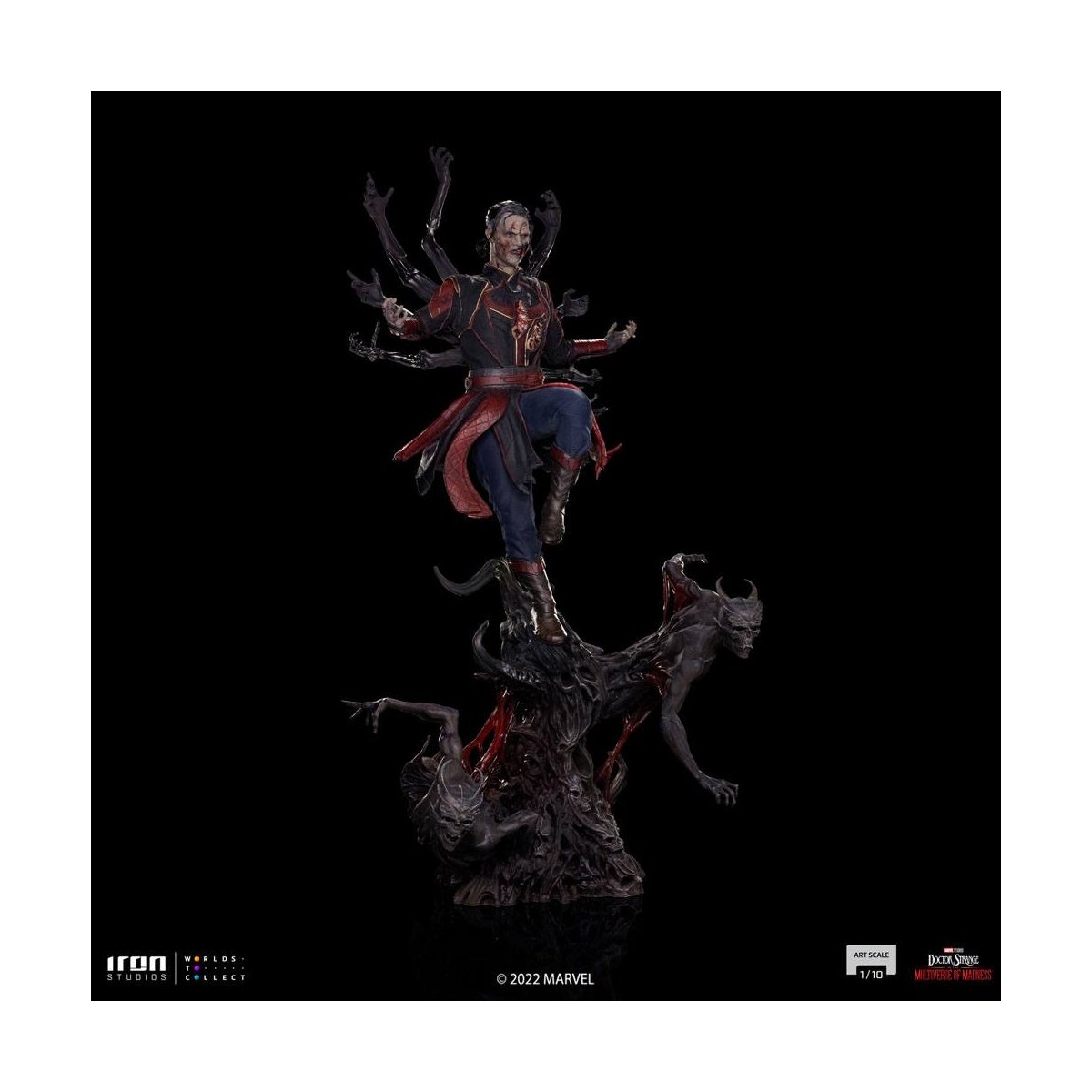 Iron Studios - Arts Scale 1/10 - Marvel - Doctor Strange in the Multiverse of Madness - Dead Defender Strange Statue 31cm - flash vidéo