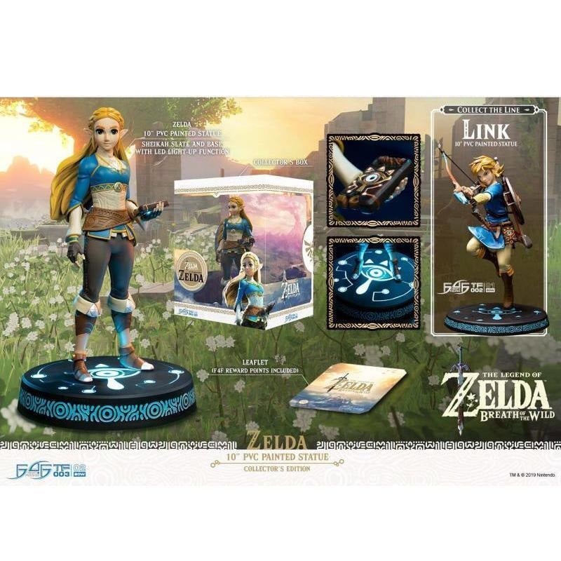 First 4 Figures - The Legend of Zelda : Breath of the Wild - Princesse Zelda Statue Edition Collector 25cm - flash vidéo