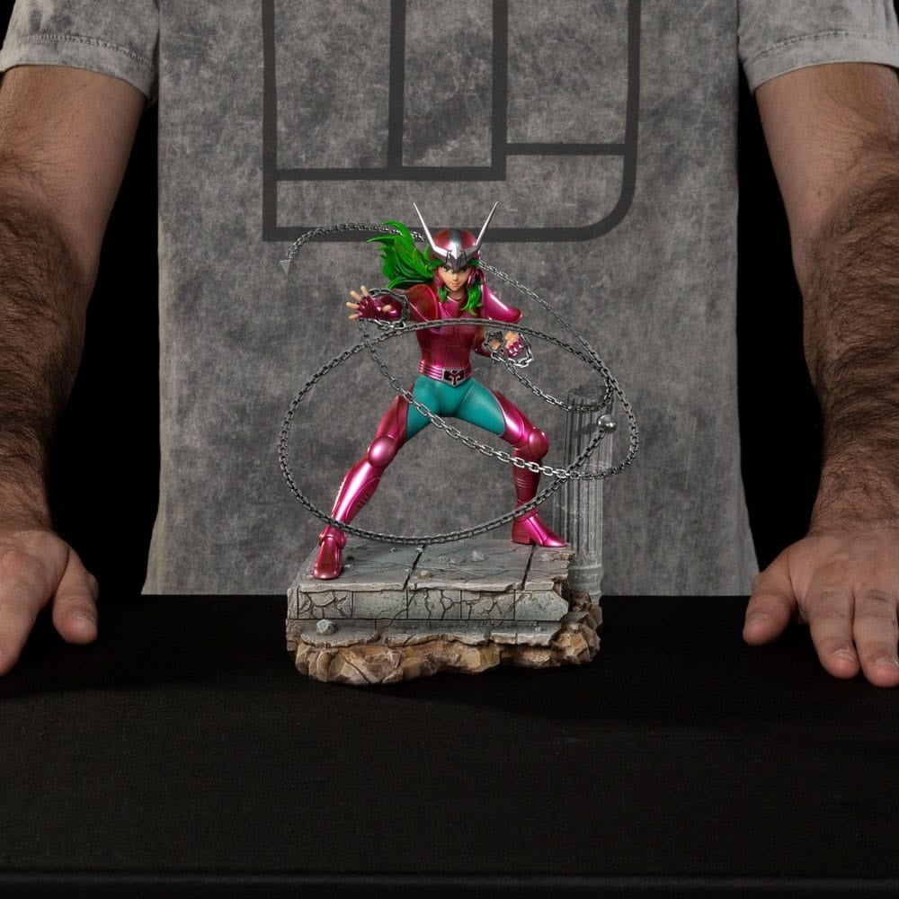 Iron Studios - Art Scale 1/10 - Saint Seiya - Andromeda Shun Statue 21cm - flash vidéo