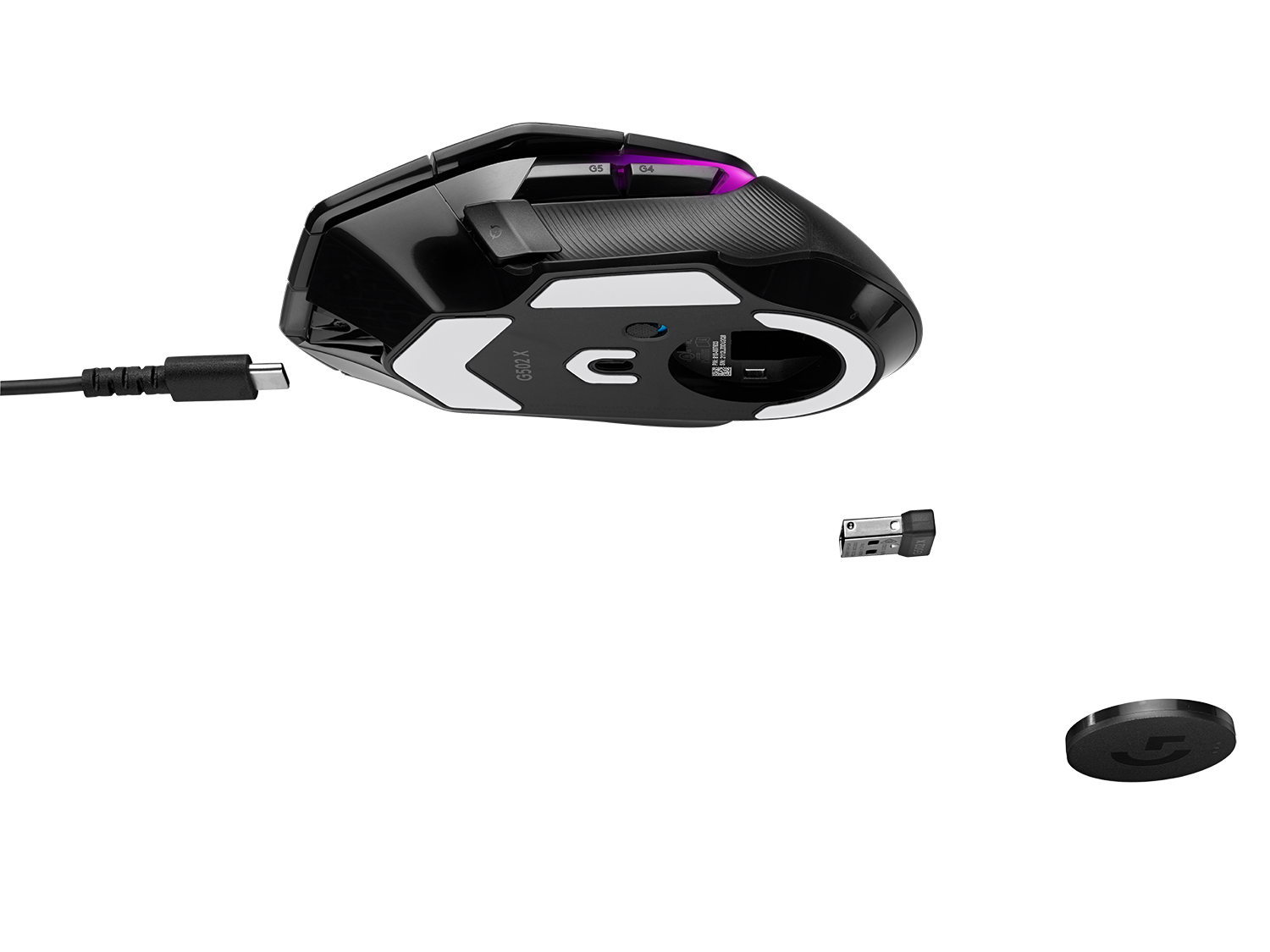 Logitech Souris de jeu sans fil G502 X PLUS RGB Noir pour PC (Windows/MacOS) - flash vidéo