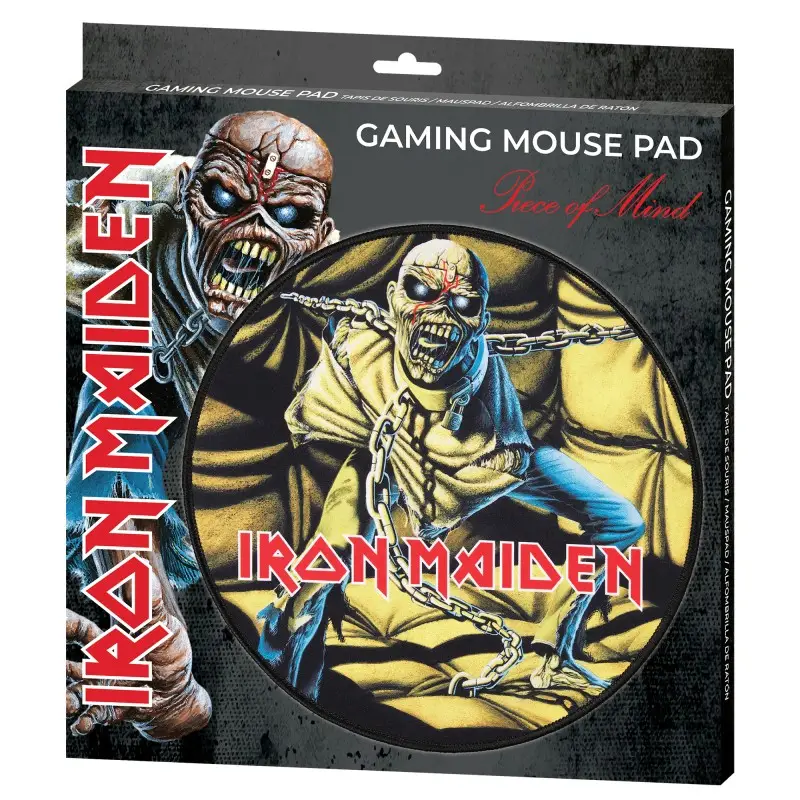 Subsonic - Iron Maiden - Tapis de souris de jeu - Piece of Mind 30cm - flash vidéo