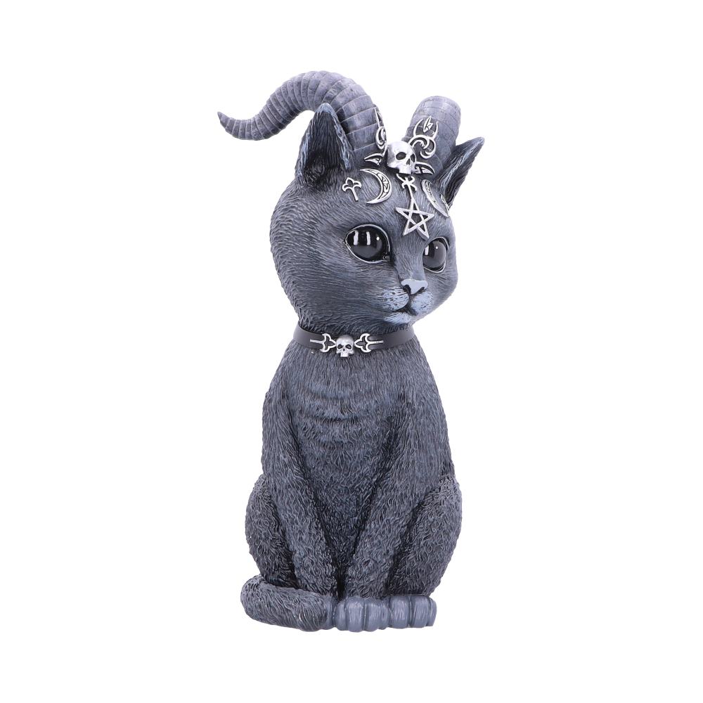 Pawzuph - Figurine de chat cornu occulte 26.5cm - flash vidéo
