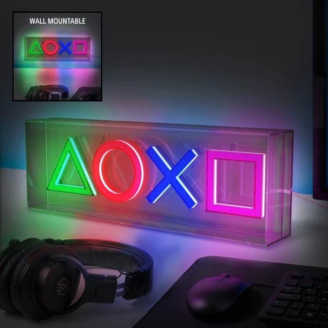PlayStation - Lampe Logo PlayStation Neon LED - flash vidéo