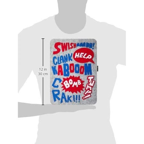 Oblige Tablet 10" Felt Sleeve VIP Comics Grey - flash vidéo